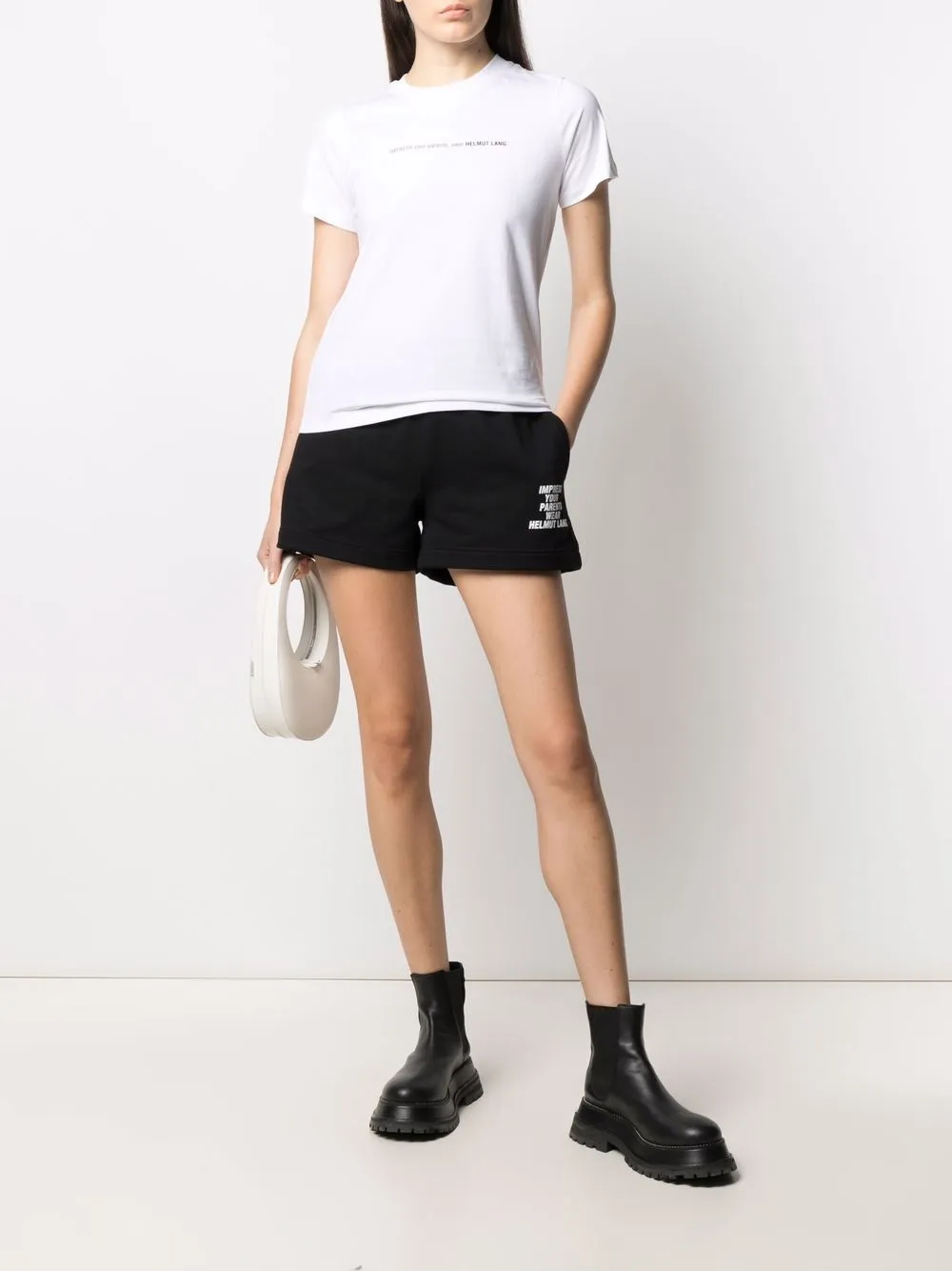 фото Helmut lang футболка с надписью