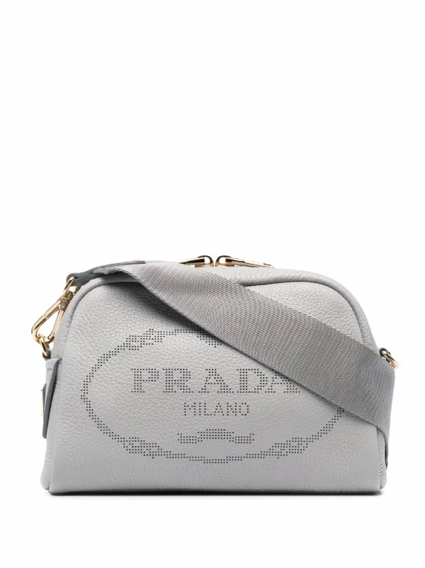 prada logo clutch