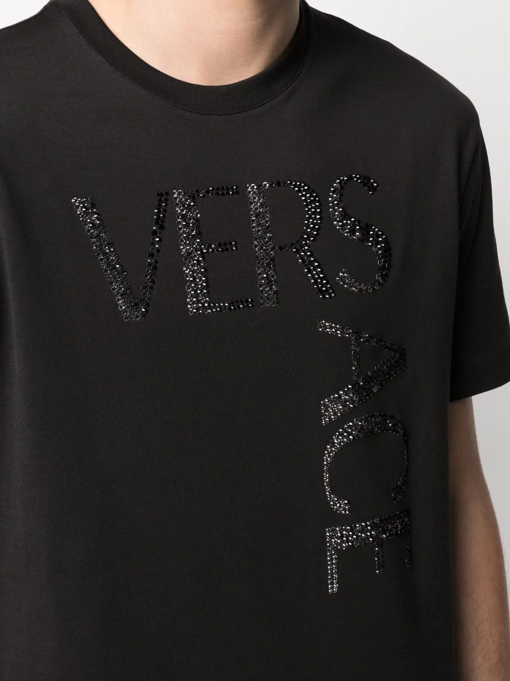 фото Versace футболка с вышитым логотипом