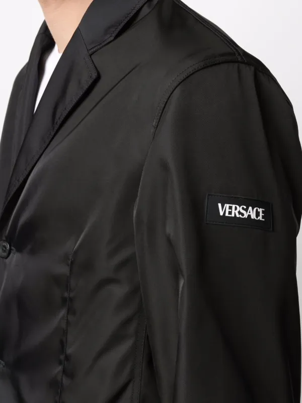 Versace Single-breasted Blazer-Style Jacket - Black