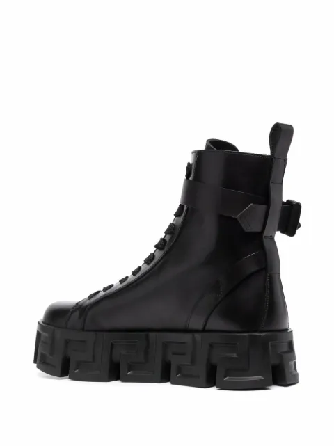versace la greca boots