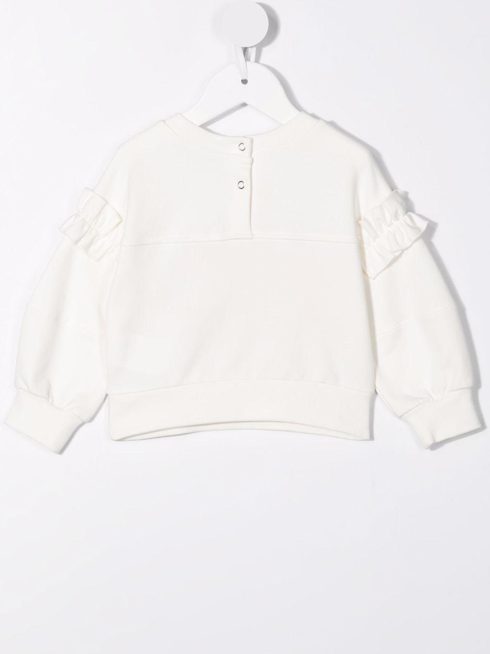 Monnalisa Sweater met borduurwerk - Wit