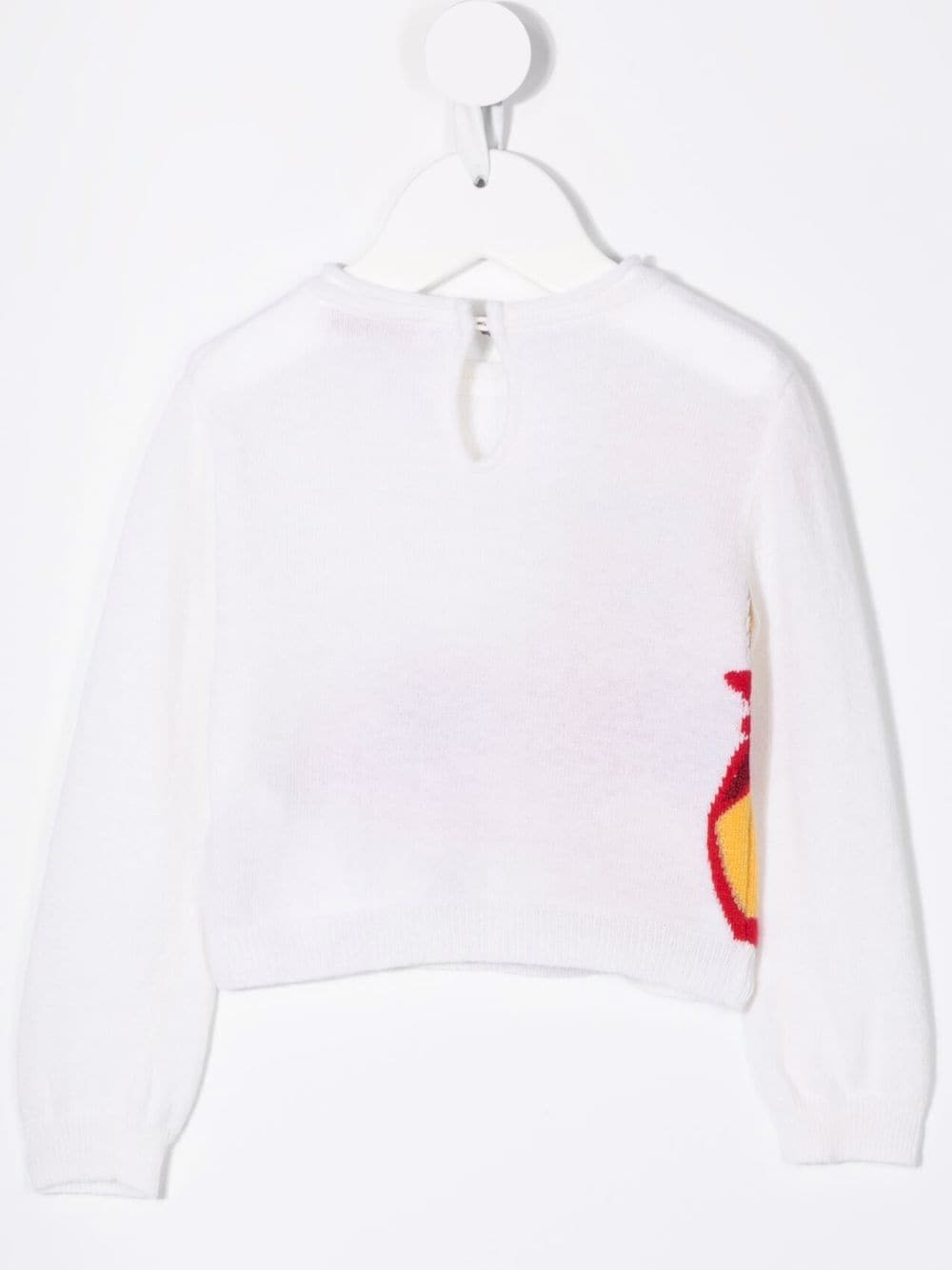 Shop Monnalisa Winne-the-pooh Knitted Jumper In White