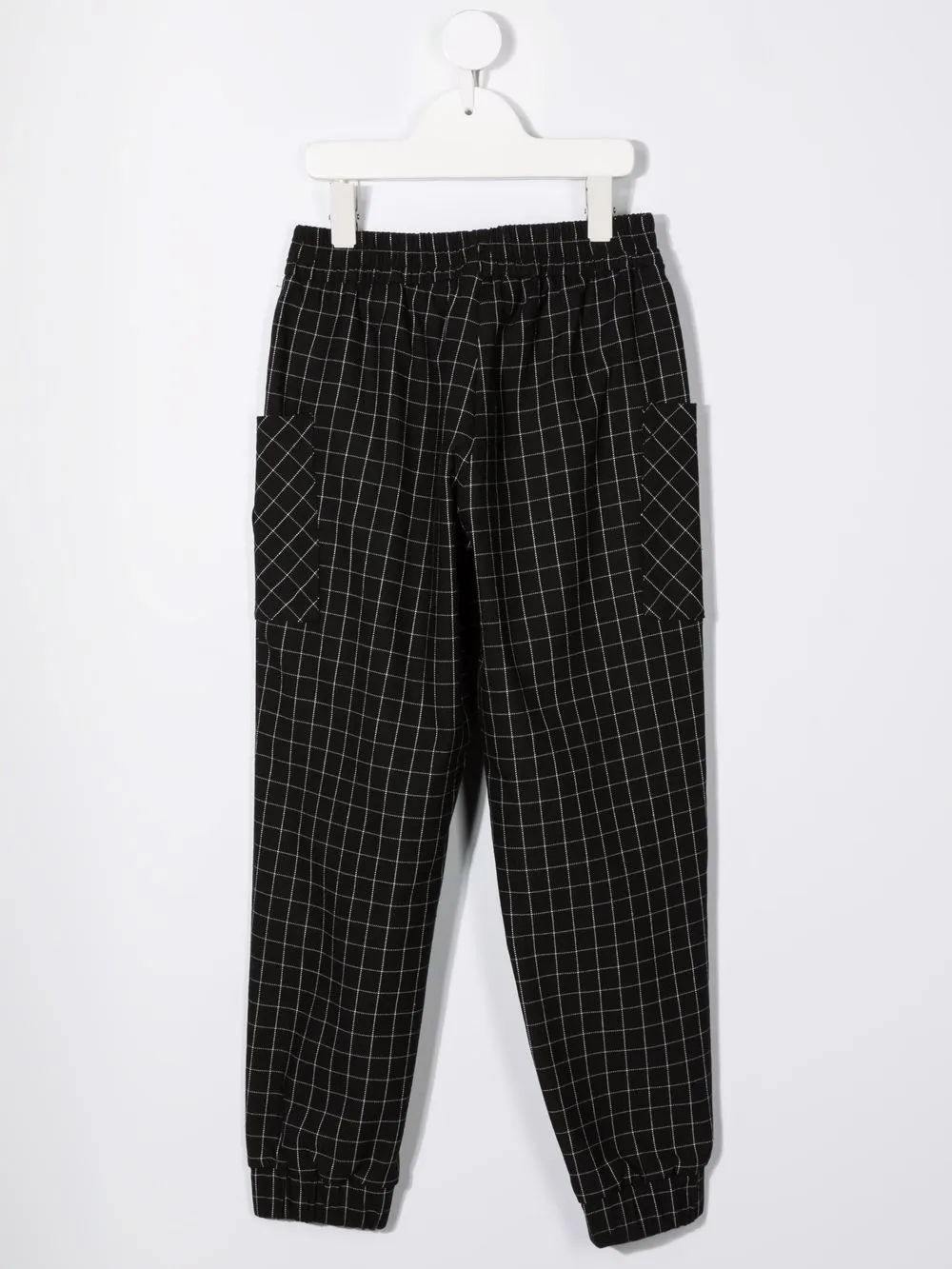 фото Monnalisa зауженные брюки в клетку