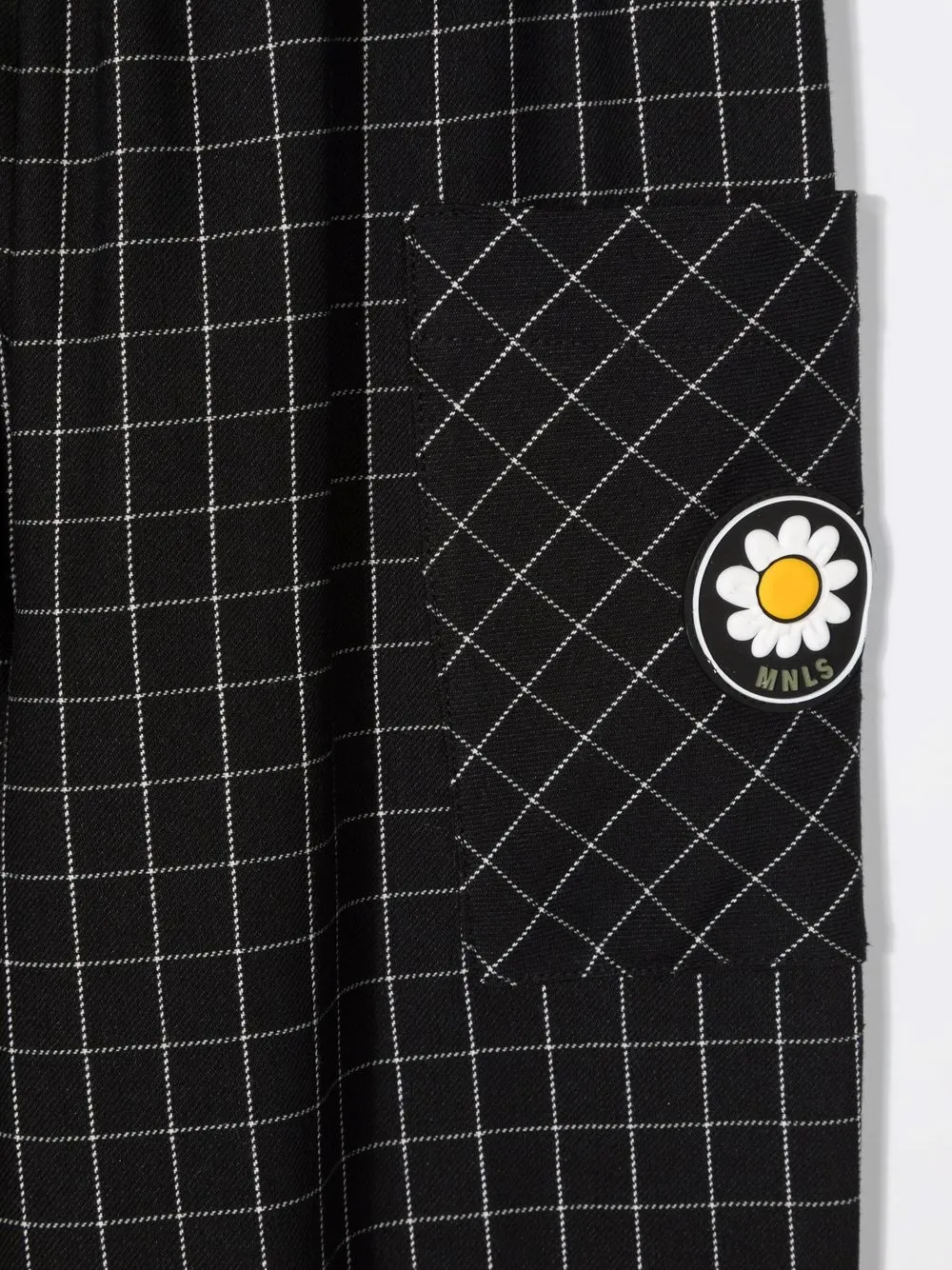 фото Monnalisa зауженные брюки в клетку