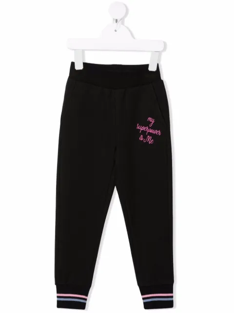 Monnalisa logo-print track pants
