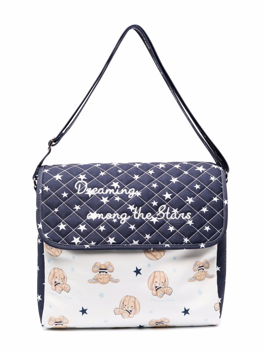 

Monnalisa logo graphic print changing bag - White