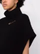 Versace Safety Pin ribbed knit cape