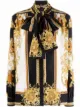 Imagem 1 de Versace Camisa de seda com estampa barroca