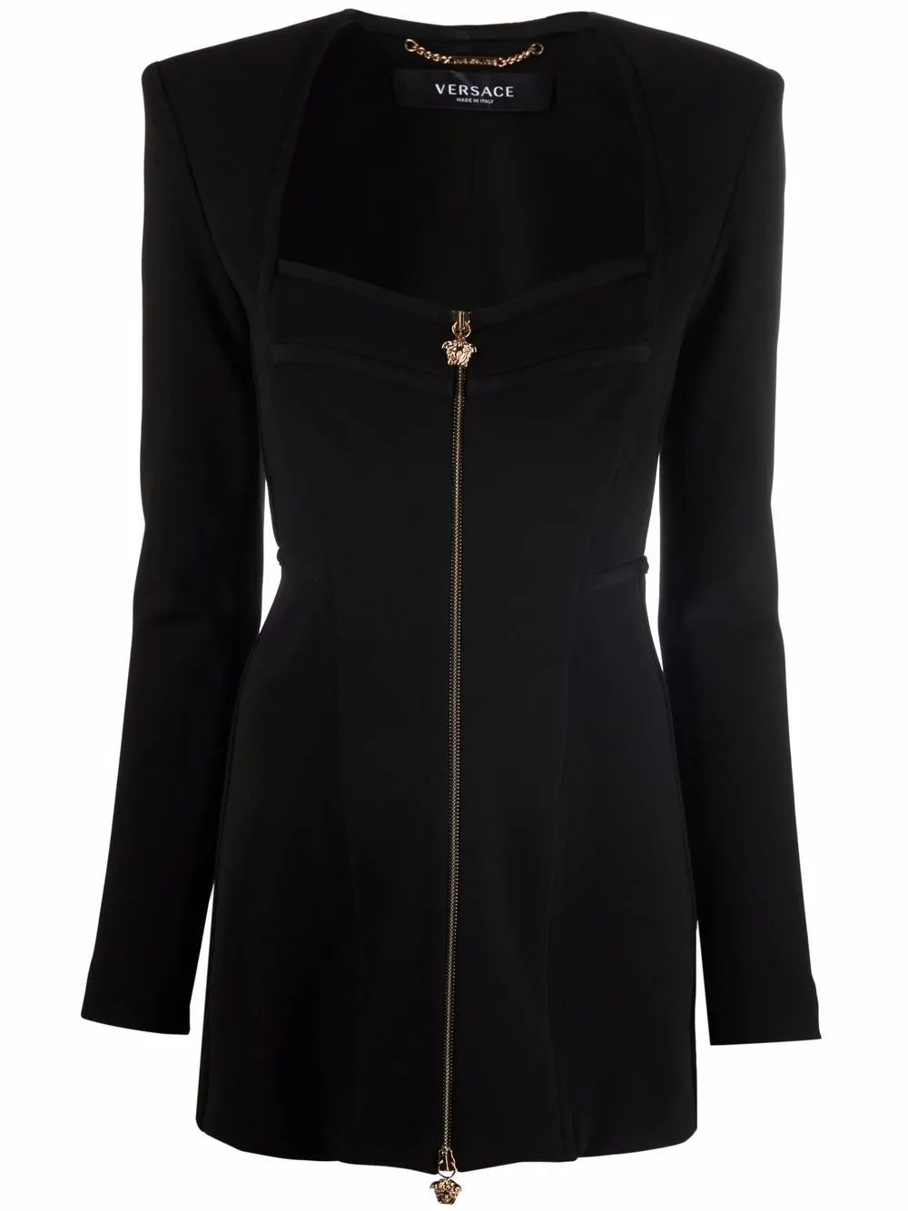 

Versace blazer con escote en forma de corazón - Negro