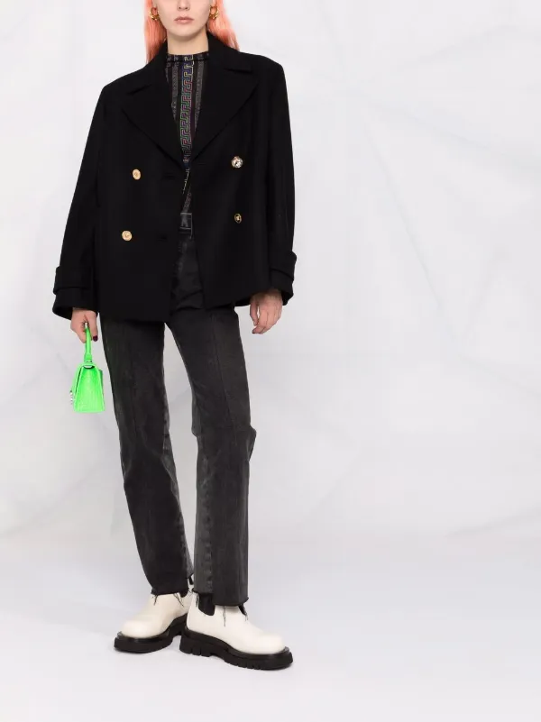 versace peacoat