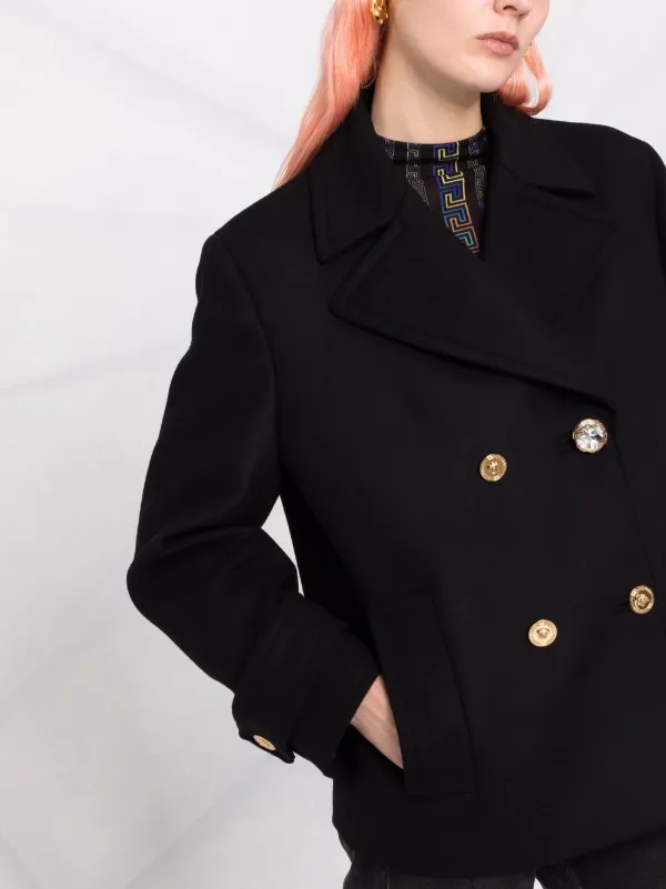 versace peacoat
