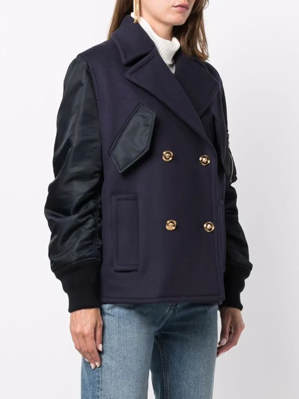 versace peacoat