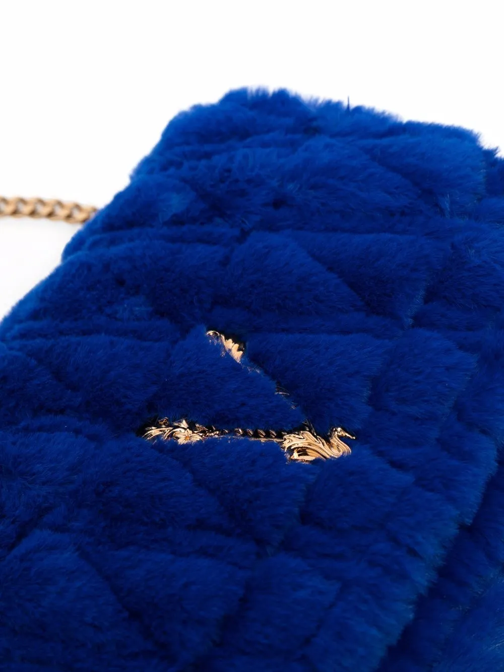 фото Versace сумка на плечо virtus с искусственным мехом