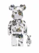Image 2 of Medicom Toy x Jackson Pollok Be@rbrick 100% + 400% figure set