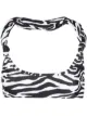 Image 1 of The Attico zebra-print bikini