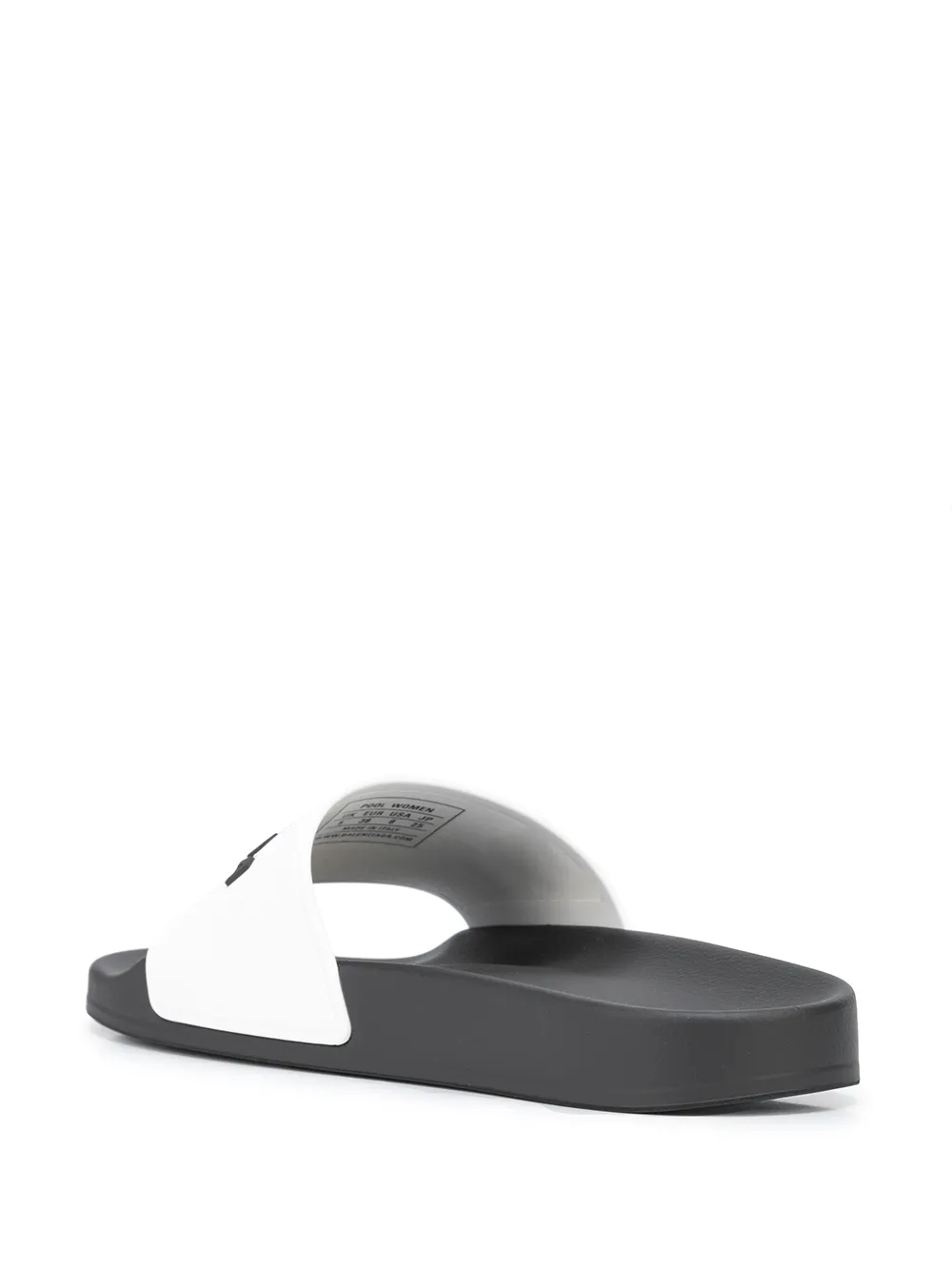 Balenciaga Slippers met logoprint Wit