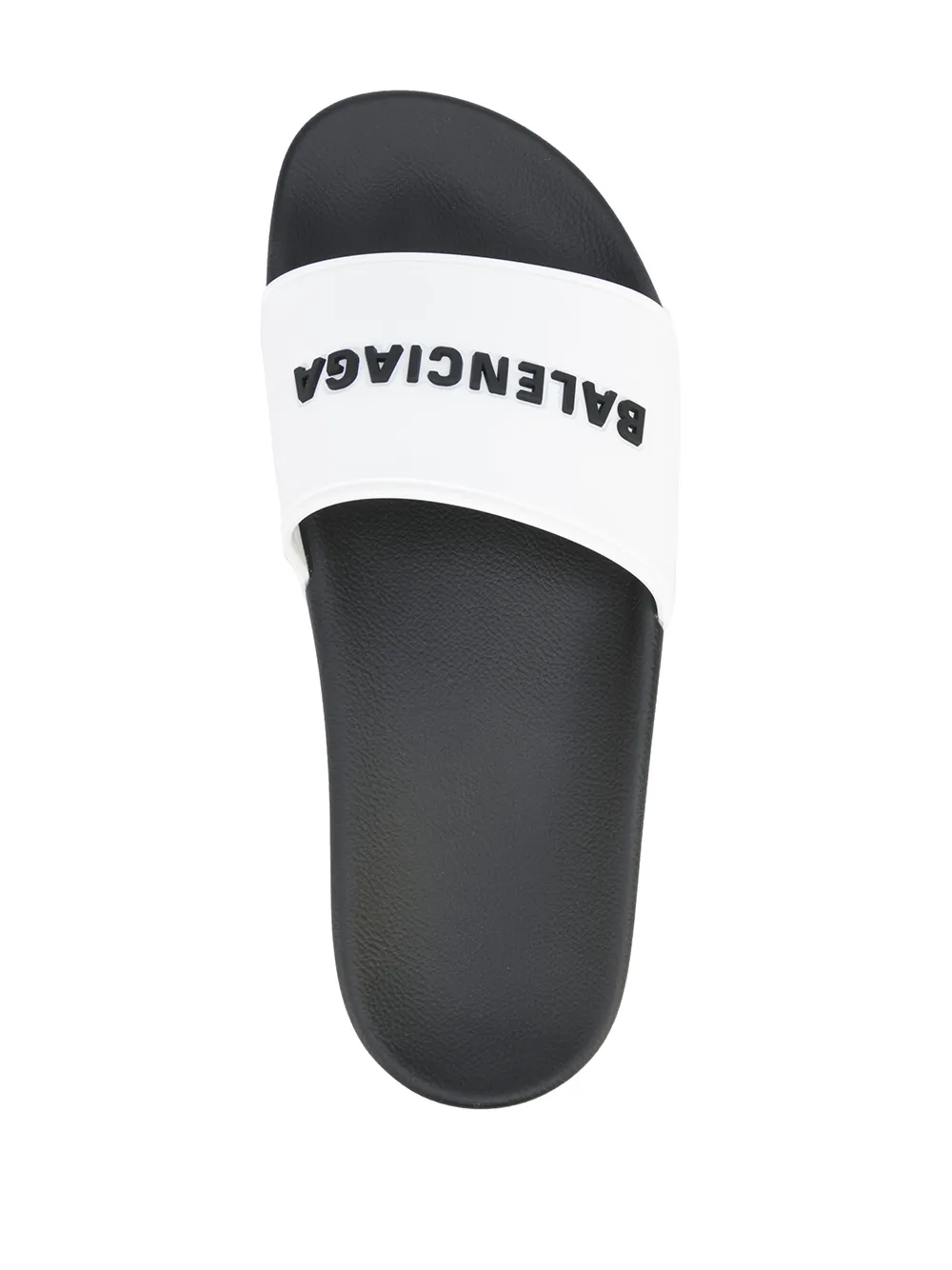 Balenciaga Slippers met logoprint Wit