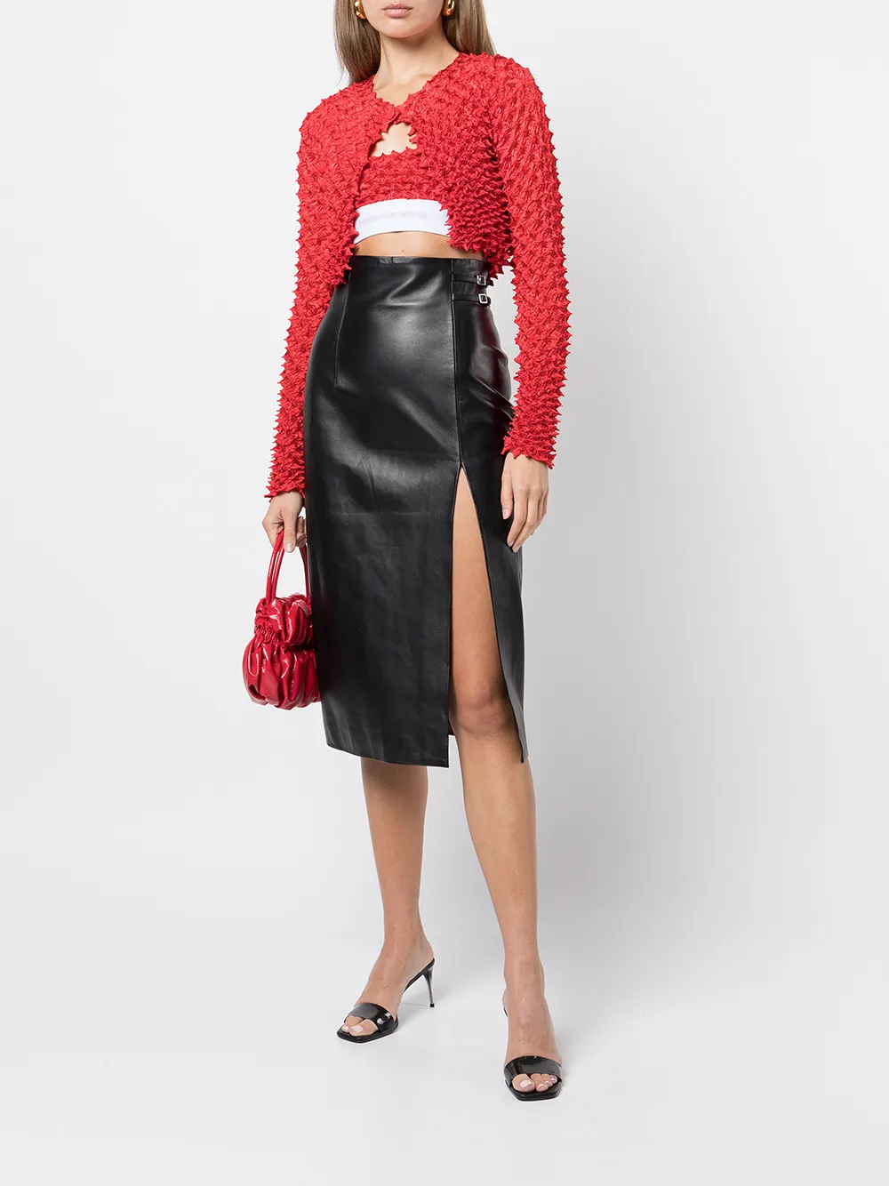 Alexander Wang Cropped vest - Rood