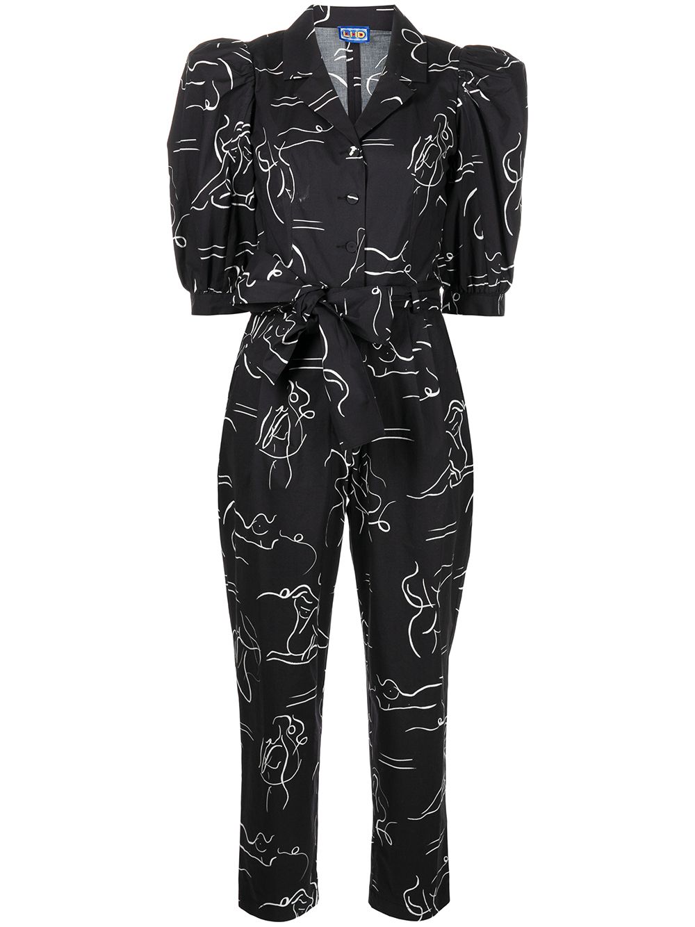 Casitas illustration-print jumpsuit