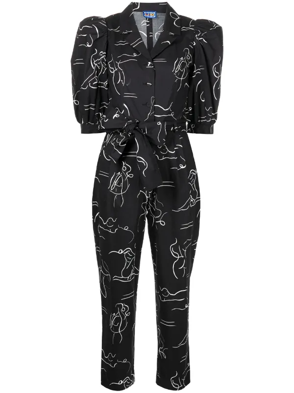Nero Farfetch Abbigliamento Completi Set Set tuta con stampa 