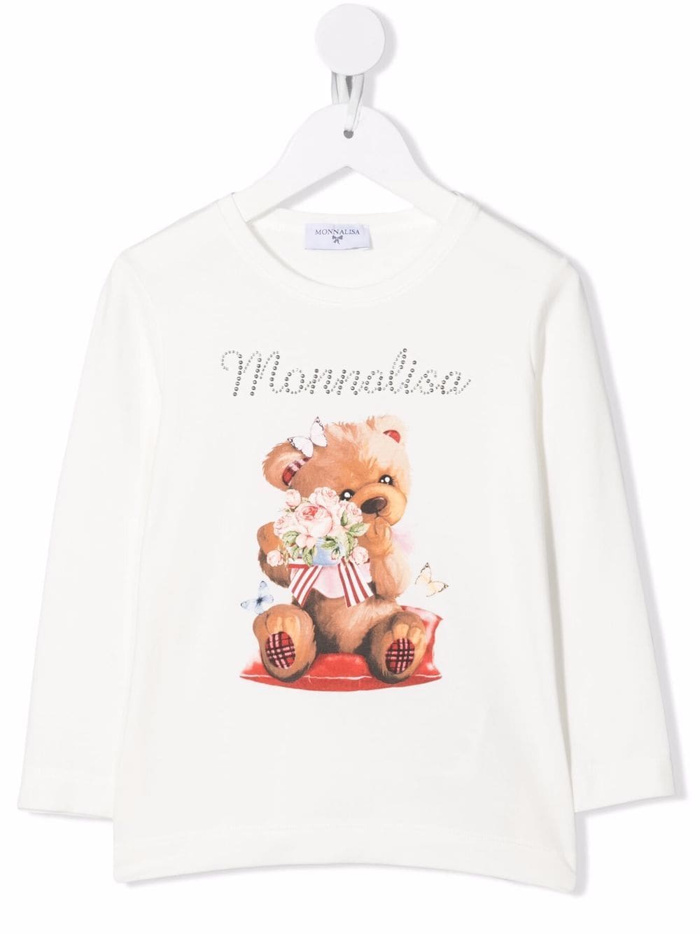 фото Monnalisa футболка с принтом teddy