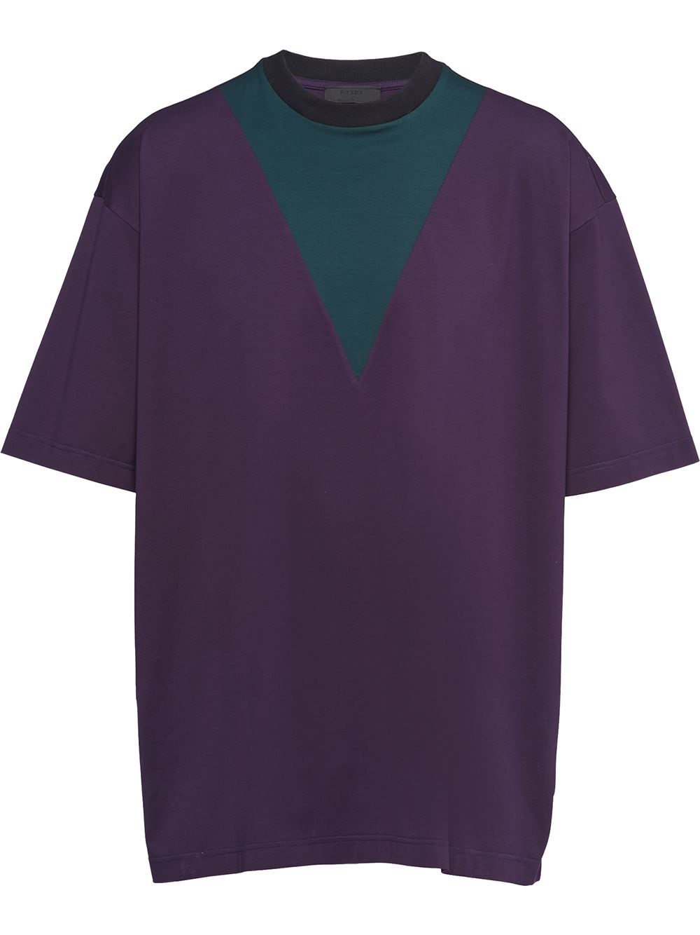 Prada Chevron-print T-shirt In Purple