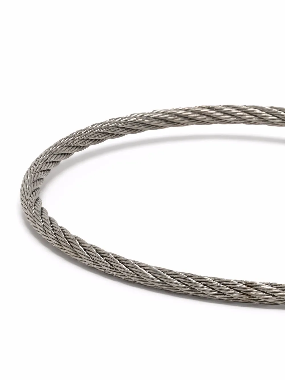 Shop Le Gramme 5g Polished Ceramic Cable Bracelet In Silber