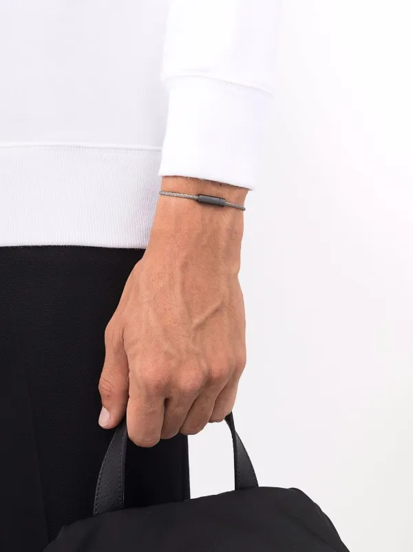 【関税込み】Le Gramme Interlaced 'Le 5g' Cord ブレスレット black interlaced cord bracelet le 1g – le gramme