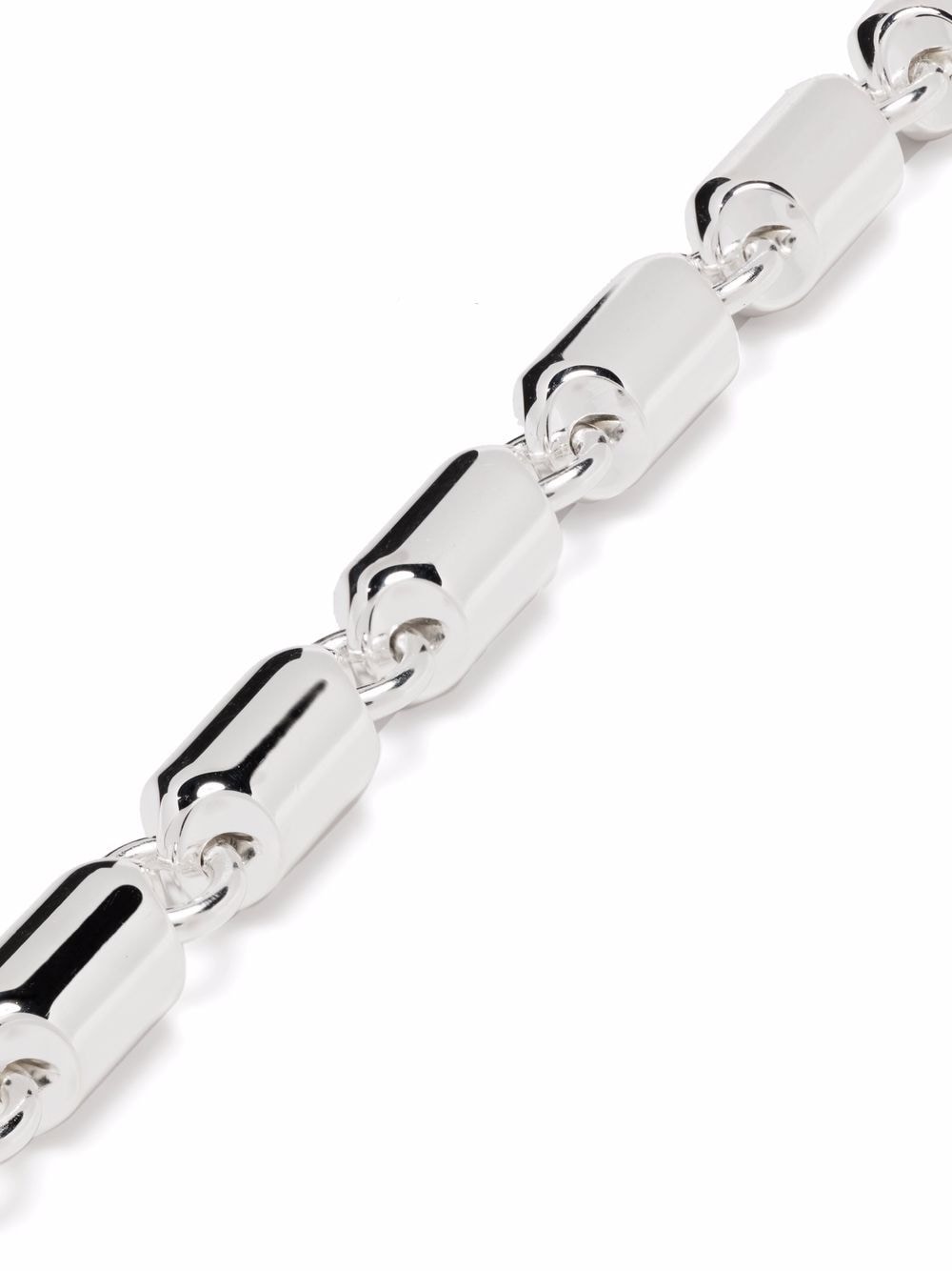 Shop Le Gramme Polished Capsule Bracelet In Silber