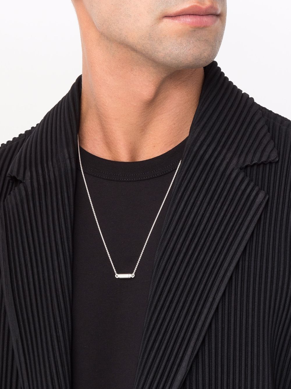 Shop Le Gramme Capsule Pendant Chain Necklace In Silber