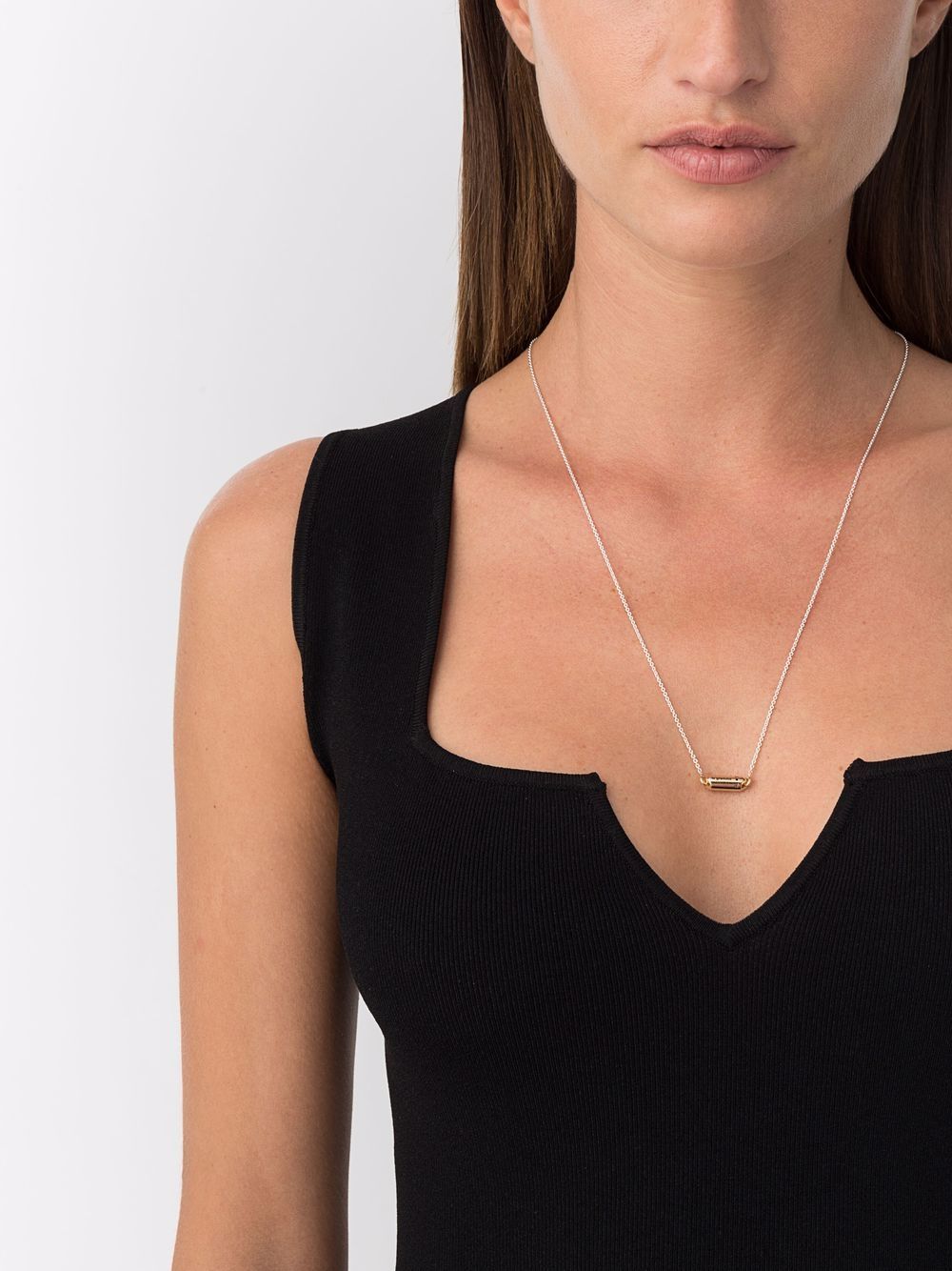 Shop Le Gramme Capsule Pendant Necklace In Gold