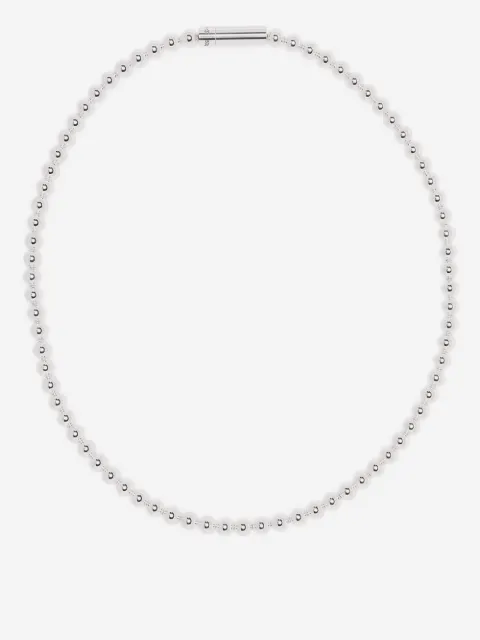Le Gramme 51g polished beaded necklace