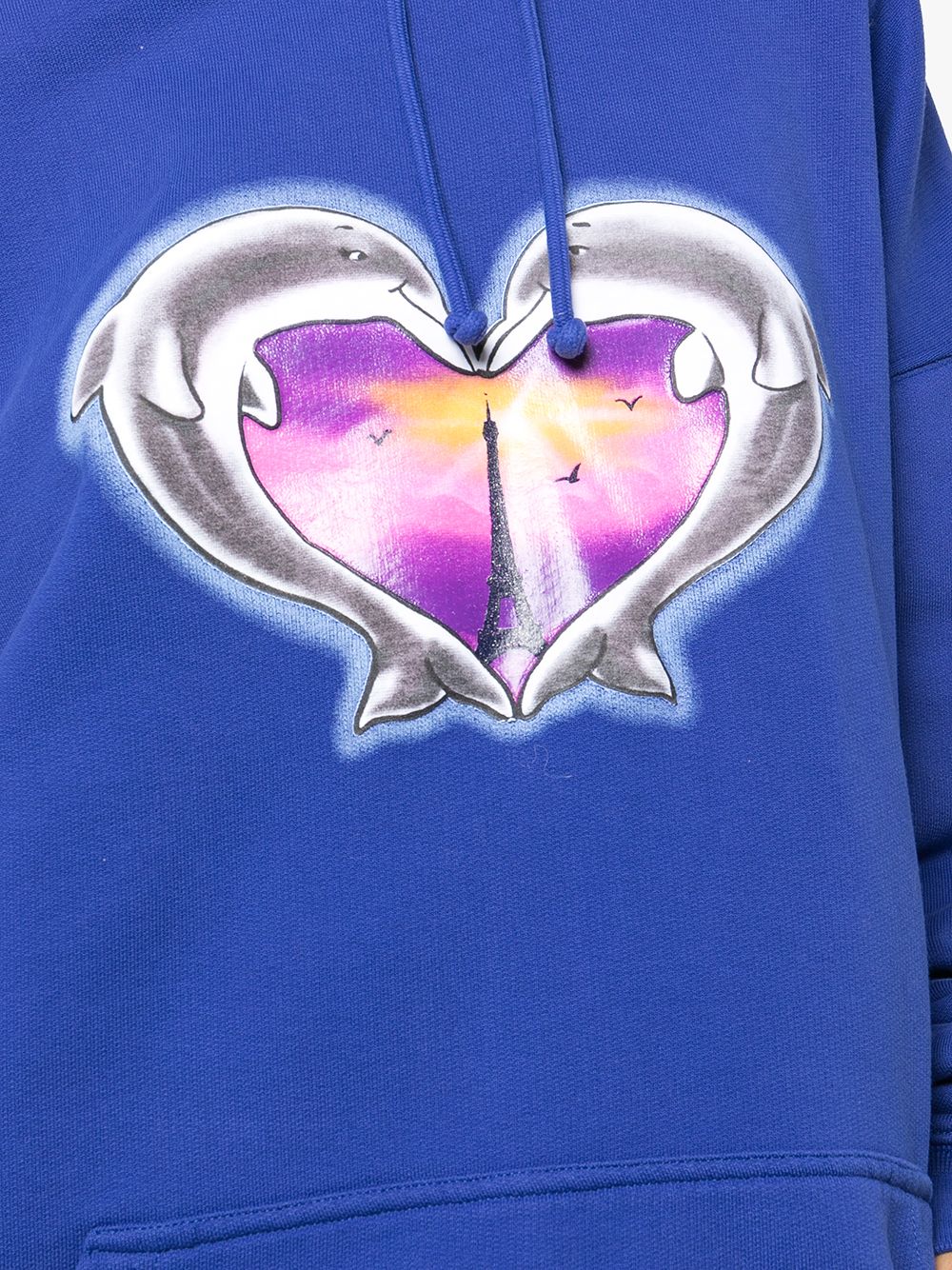 фото Vetements худи dolphins heart с логотипом