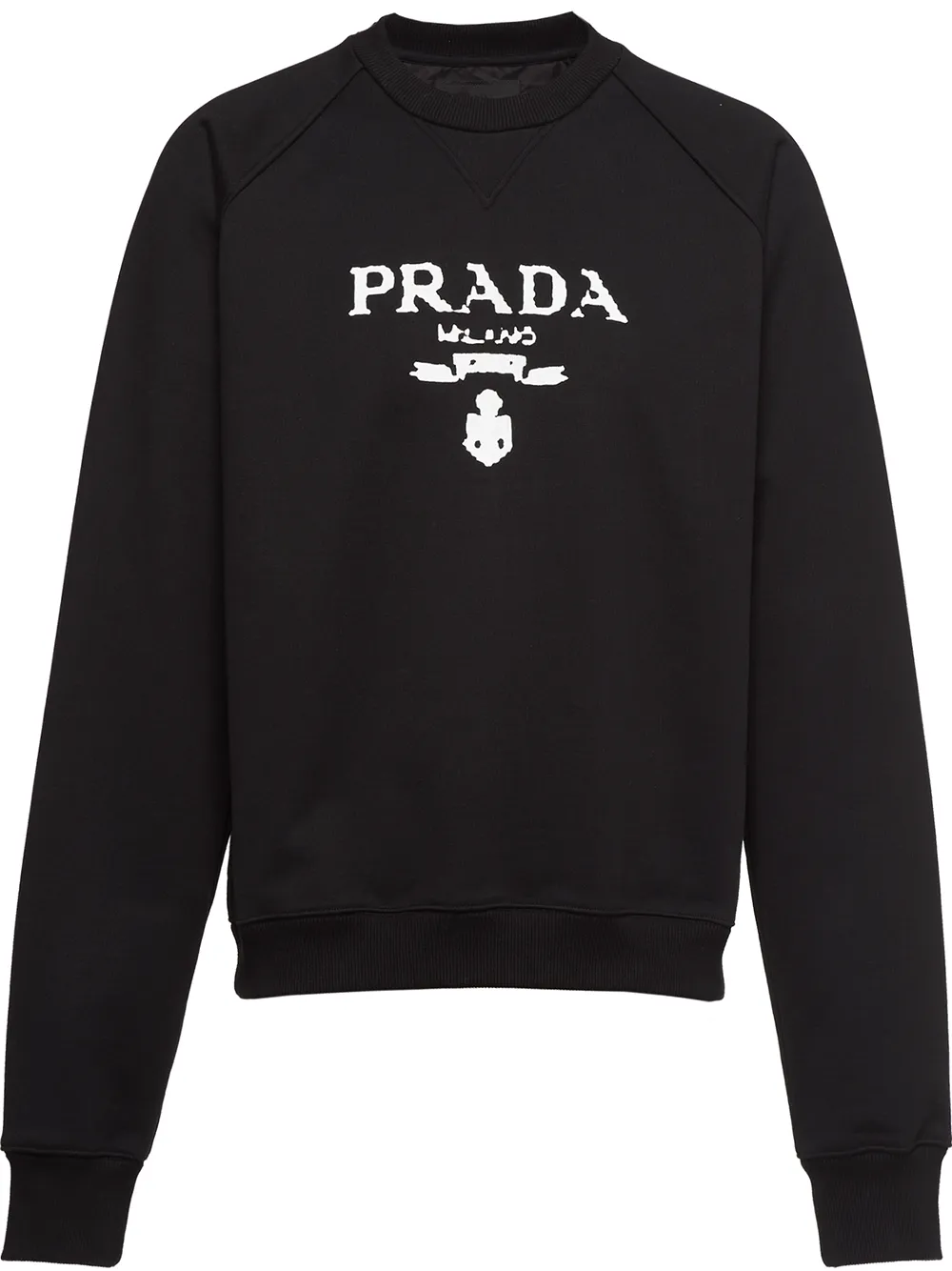 Prada intarsia knit Logo Sweatshirt Farfetch