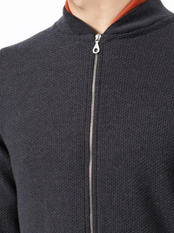 john smedley zip cardigan