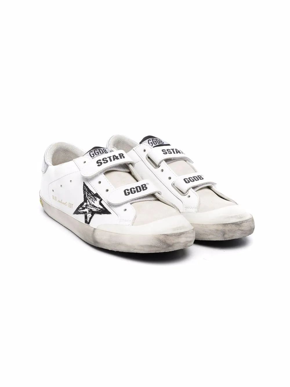 

Golden Goose Kids tenis con estrellas estampadas - Blanco