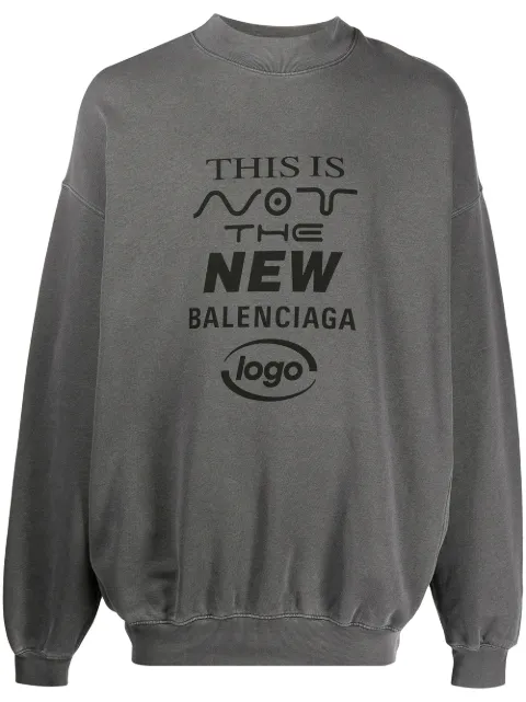 Balenciaga New logo printed sweatshirt