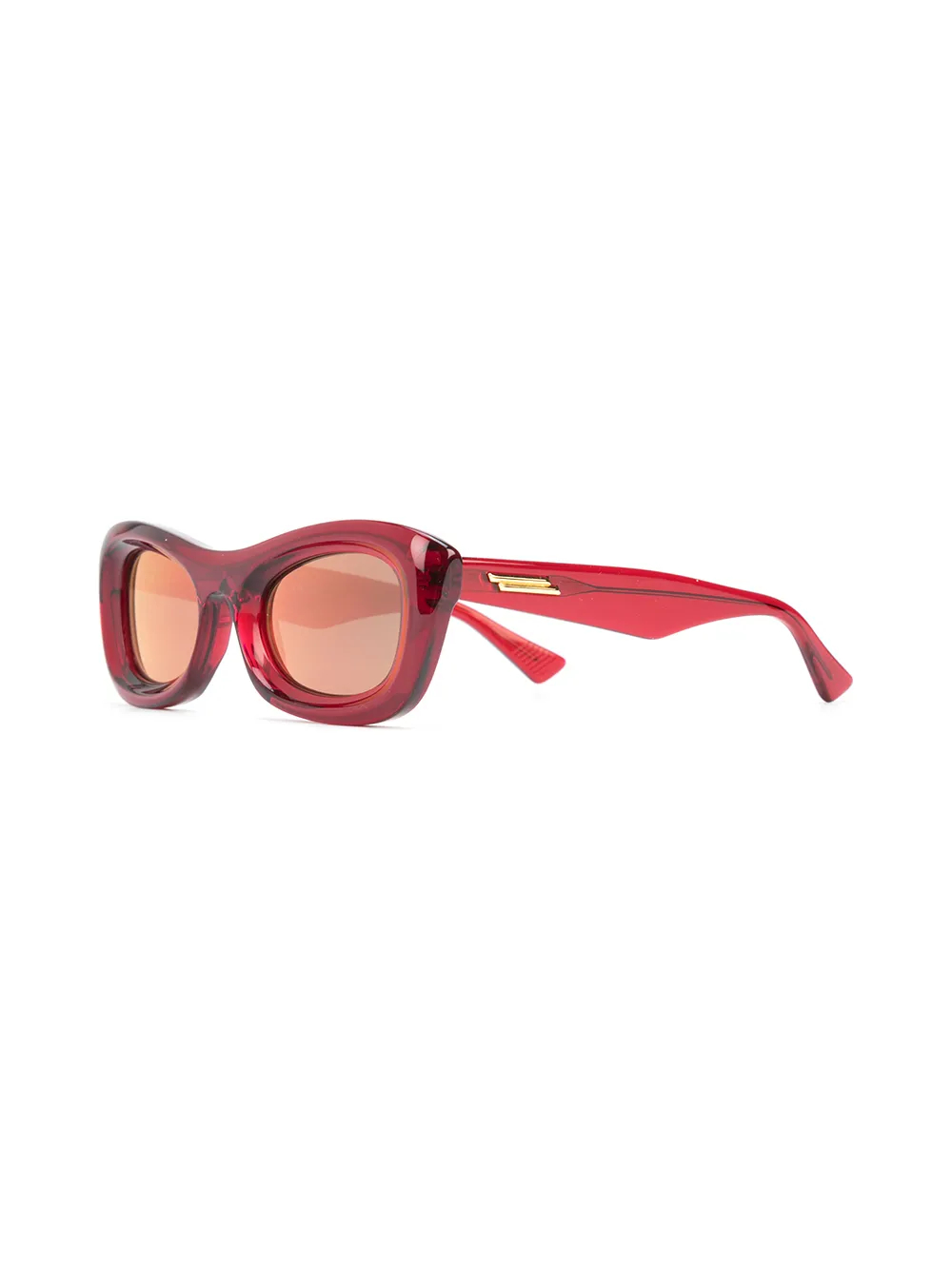 фото Bottega veneta eyewear солнцезащитные очки в прозрачной оправе