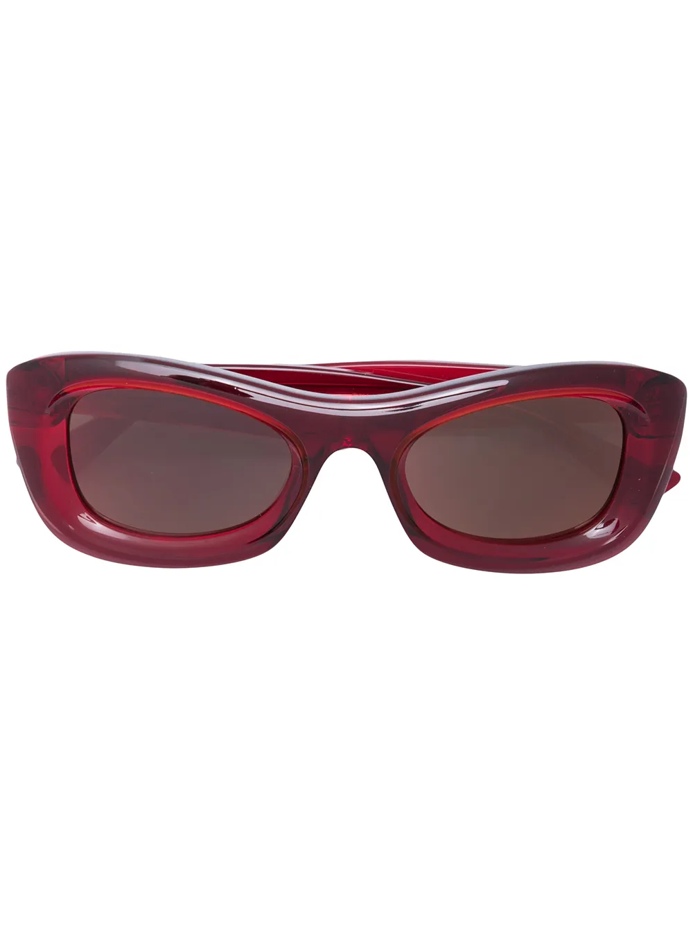 фото Bottega veneta eyewear солнцезащитные очки в прозрачной оправе