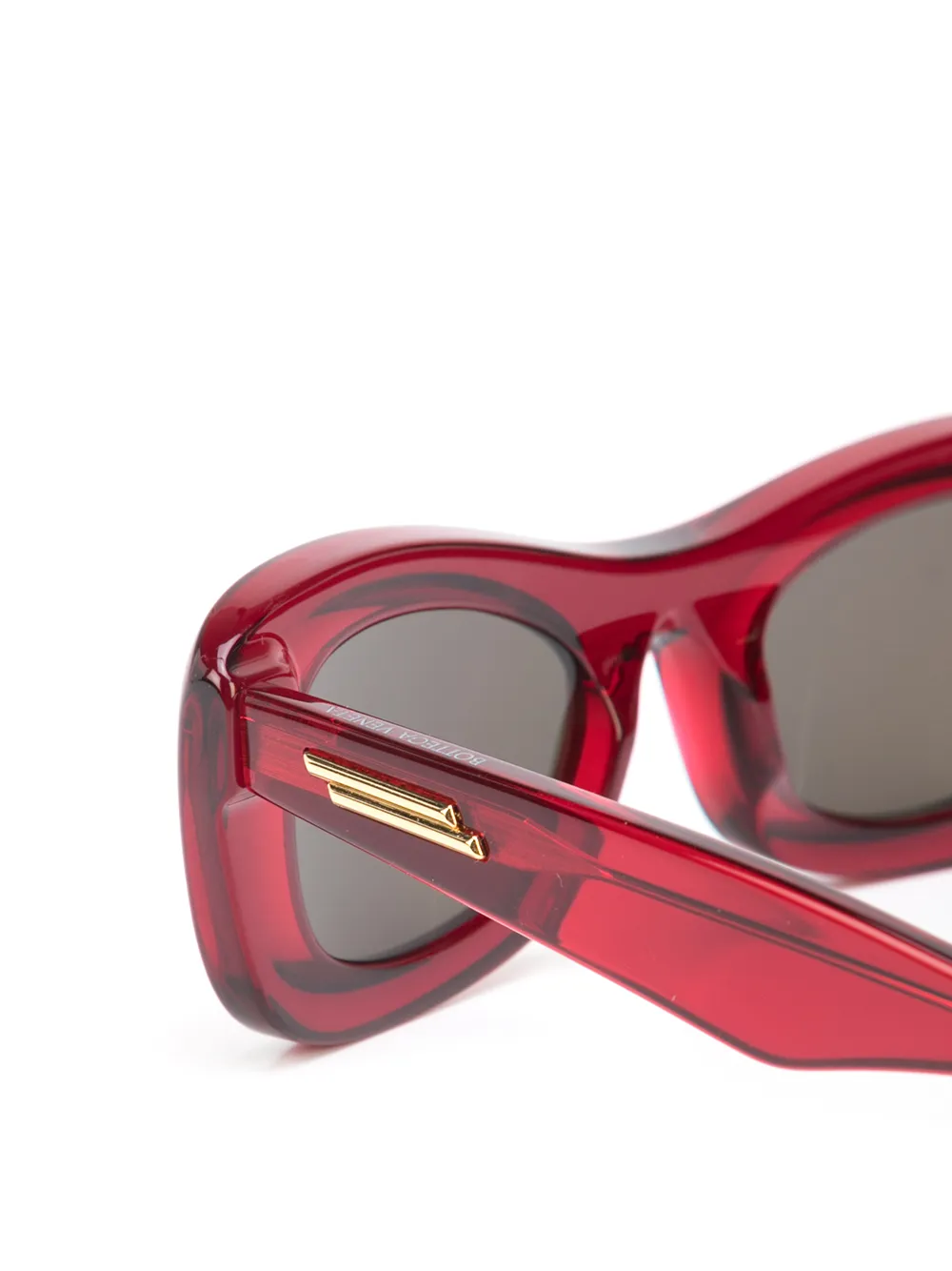 фото Bottega veneta eyewear солнцезащитные очки в прозрачной оправе