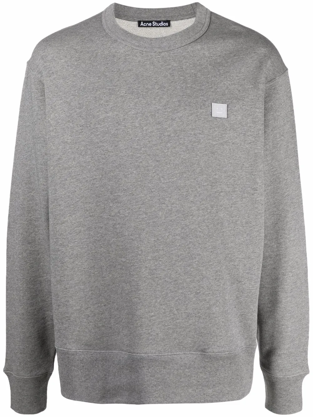 Acne Studios face-patch Crew Neck Sweatshirt - Farfetch