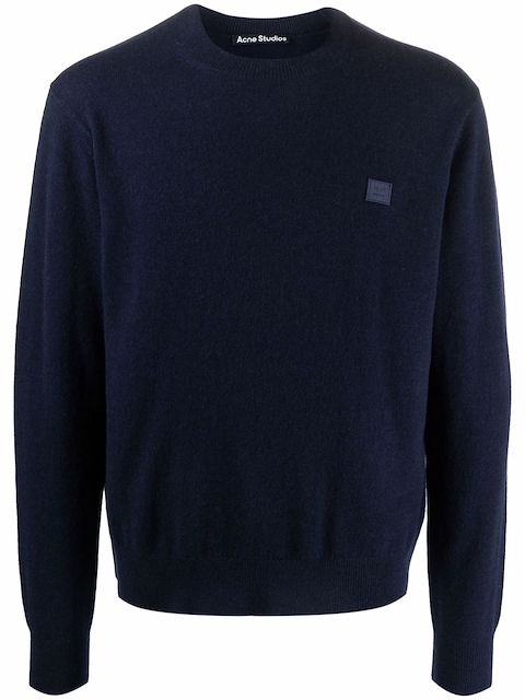 Acne Studios face-patch wool jumper