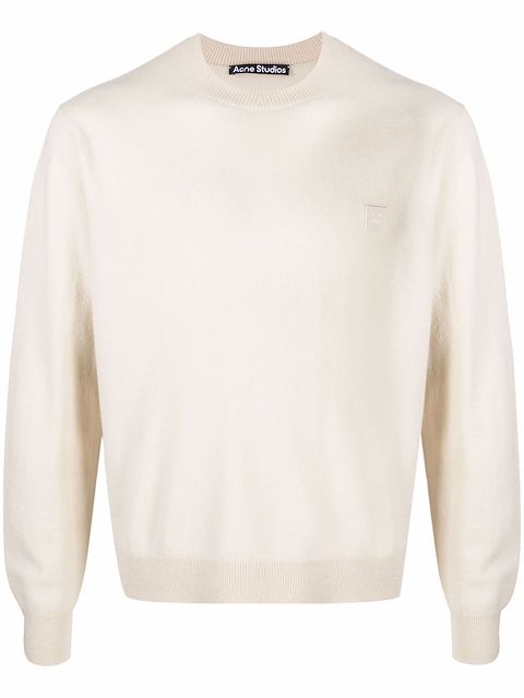 Acne Studios face-patch wool jumper 