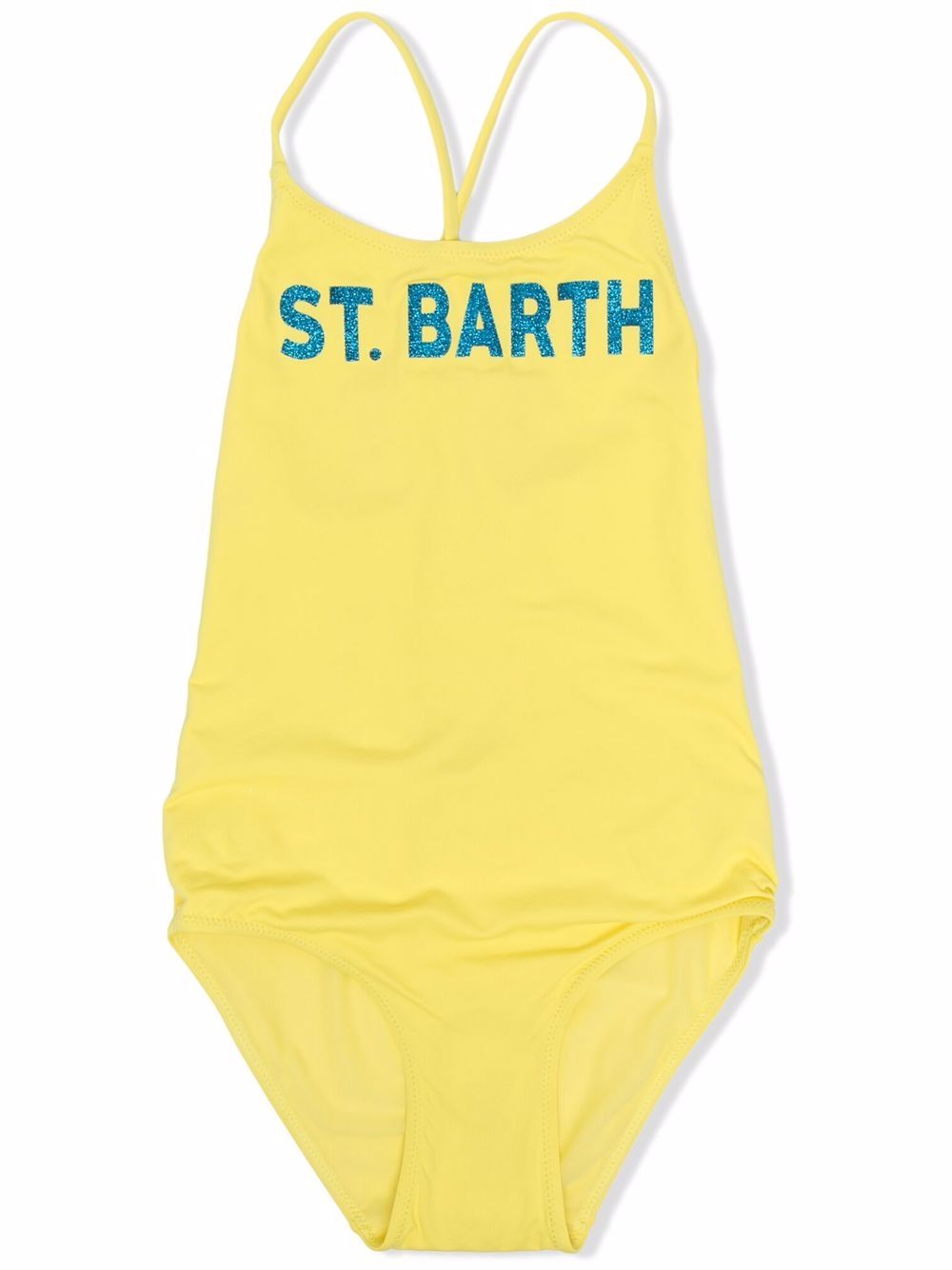 фото Mc2 saint barth kids купальник с логотипом и блестками