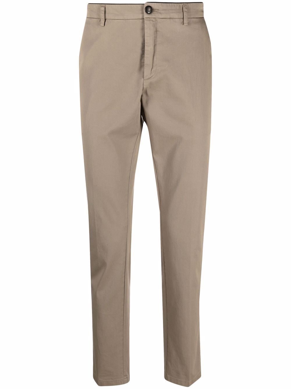 mid-rise slim-fit chinos