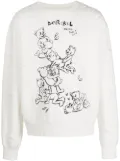 DOMREBEL Tenderness graphic-print sweatshirt - White