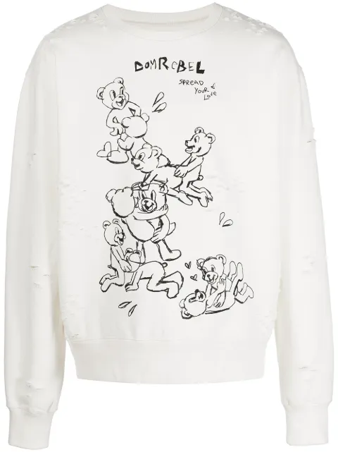 DOMREBEL Tenderness graphic-print sweatshirt