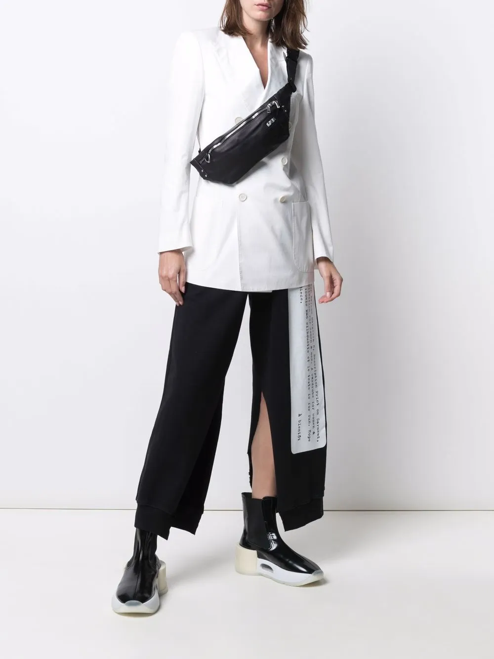 фото Rick owens drkshdw поясная сумка с нашивкой-логотипом