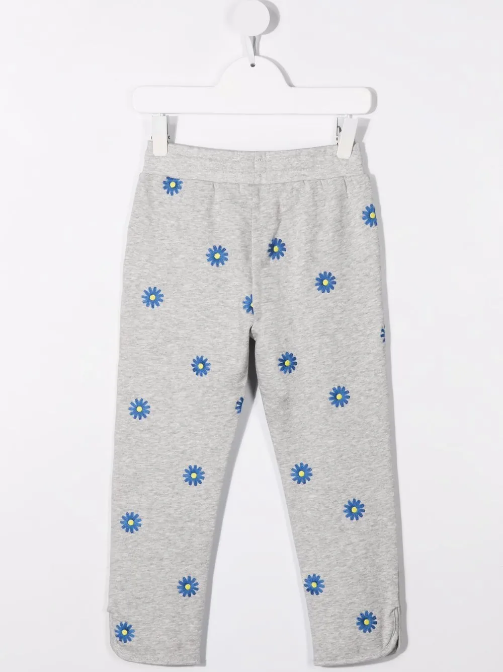 Stella McCartney Kids Joggingbroek met geborduurde bloemen - Grijs